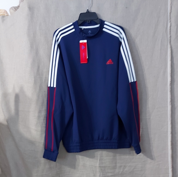Adidas usa golf pullow sweaters size X-Large color blue Long sleeves  crewneck - Picture 8 of 16